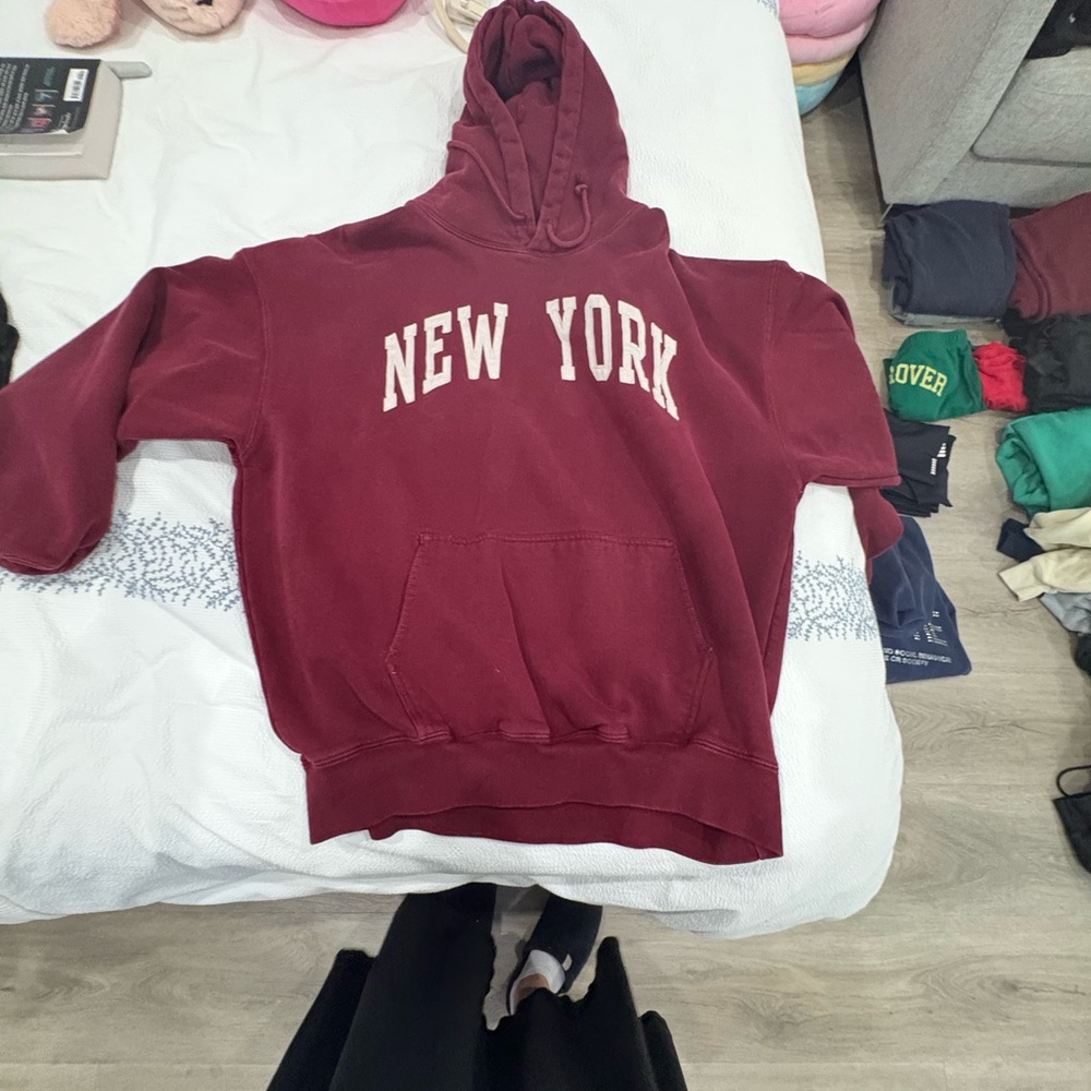Brandy Melville Burgundy Hoodie